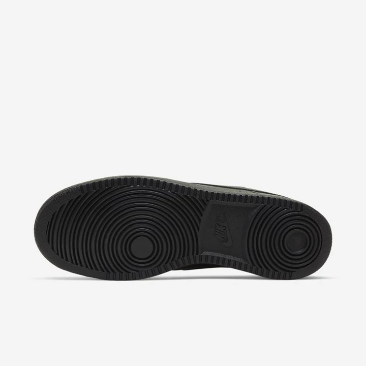 Nike Court Vision Spor Ayakkabı Erkek Siyah Siyah Siyah | TR4258851