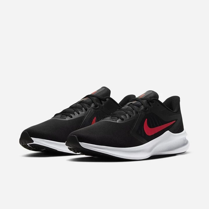 Nike Downshifter Koşu Ayakkabısı Erkek Siyah Beyaz Kırmızı | TR4258170