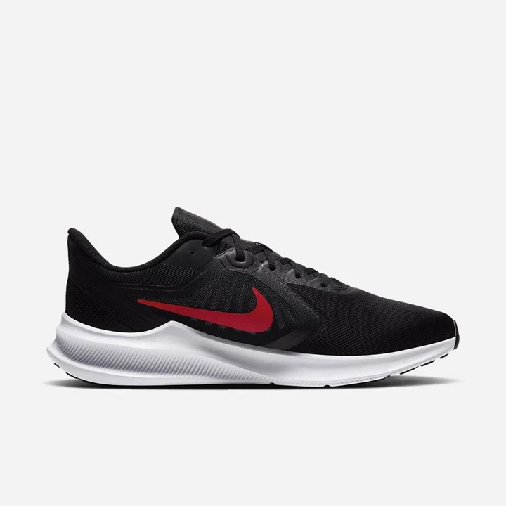 Nike Downshifter Koşu Ayakkabısı Erkek Siyah Beyaz Kırmızı | TR4258170