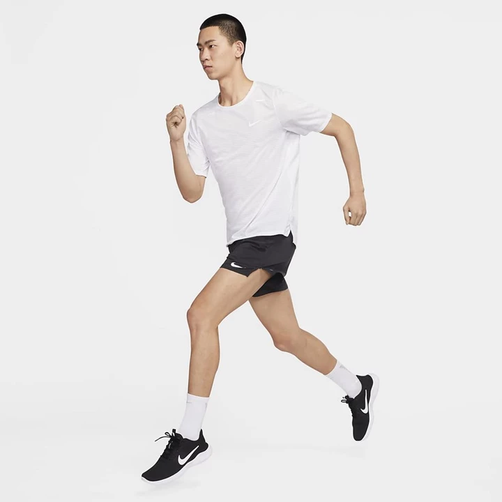 Nike Flex Experience Koşu Ayakkabısı Erkek Siyah Koyu Gri Beyaz | TR4257193