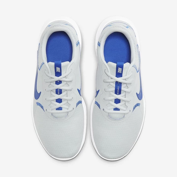 Nike Flex Experience Koşu Ayakkabısı Erkek Platini Beyaz Kraliyet Mavisi | TR4259224