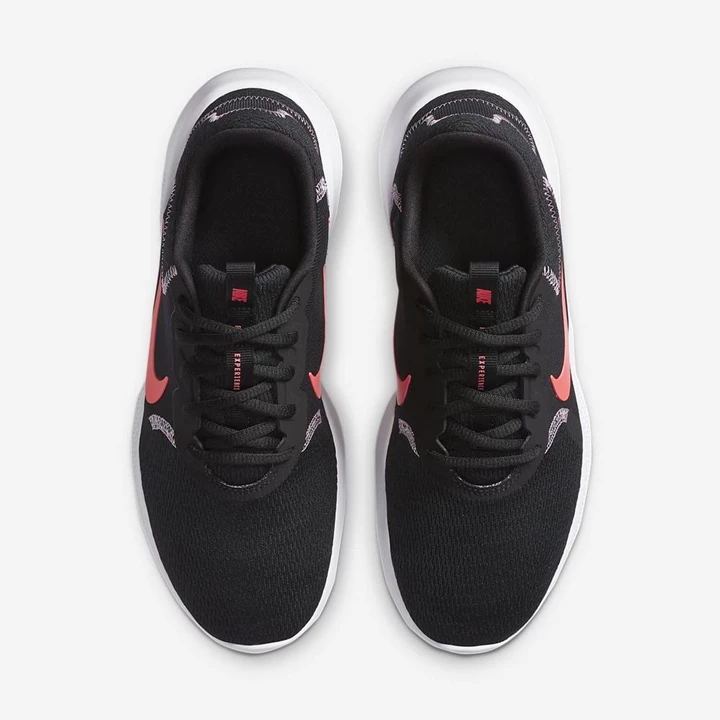 Nike Flex Experience Koşu Ayakkabısı Kadın Platini Siyah | TR4258659