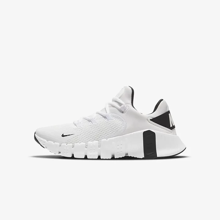 Nike Free Metcon 4 Spor Ayakkabı Erkek Beyaz Siyah Beyaz | TR4256619