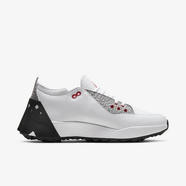 Nike Jordan ADG Golf Ayakkabısı Erkek Beyaz Siyah Gri Kırmızı | TR4256597