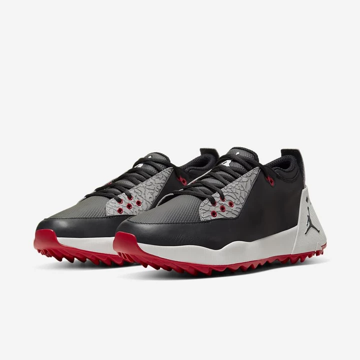 Nike Jordan ADG Golf Ayakkabısı Erkek Siyah Beyaz Kırmızı Siyah | TR4258743