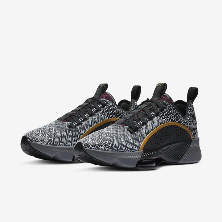 Nike Jordan Air Zoom Renegade Koşu Ayakkabısı Erkek Siyah Bordo Beyaz Metal Altın | TR4258121