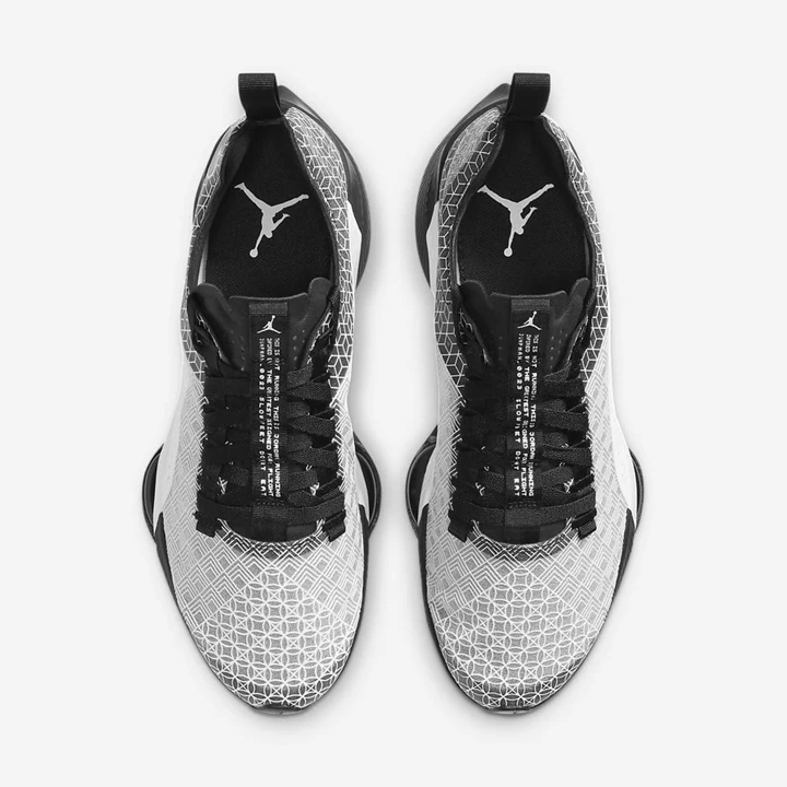 Nike Jordan Air Zoom Renegade Spor Ayakkabı Erkek Siyah Beyaz | TR4256356