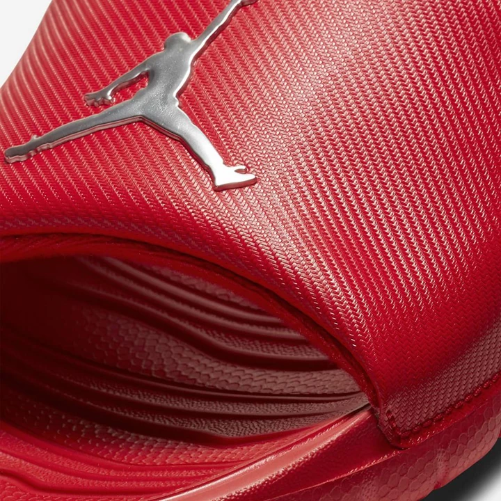 Nike Jordan Break Terlik Erkek Kırmızı Metal Gümüş | TR4256736