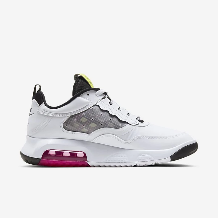 Nike Jordan Max 200 Spor Ayakkabı Erkek Beyaz Küpe Çiçeği Siyah | TR4258932