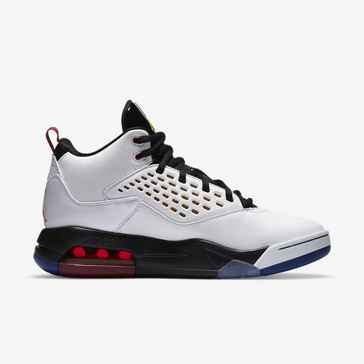 Nike Jordan Maxin 200 Spor Ayakkabı Erkek Beyaz Siyah Koyu Kraliyet Mavisi Mavi Koyu | TR4258617