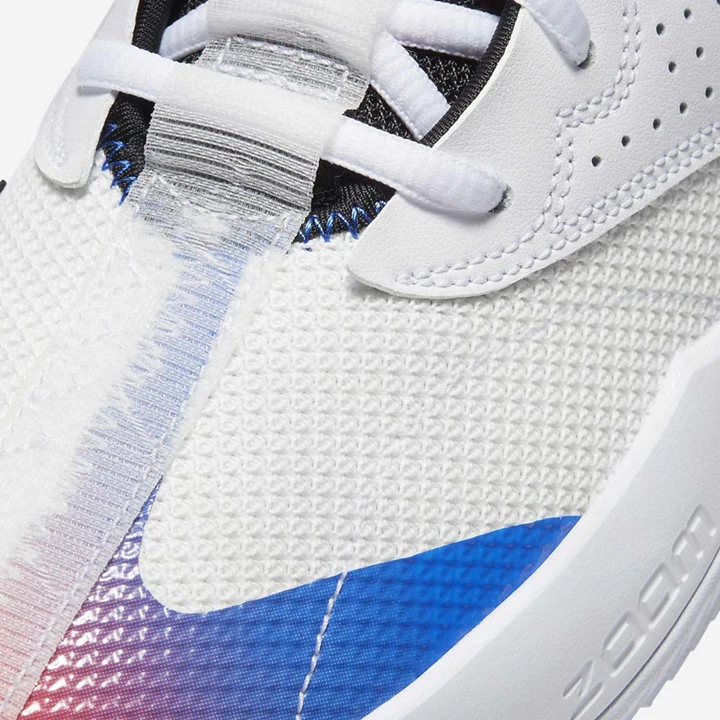 Nike Jordan React Elevation Basketbol Ayakkabısı Erkek Beyaz Siyah Kraliyet Mavisi | TR4258071