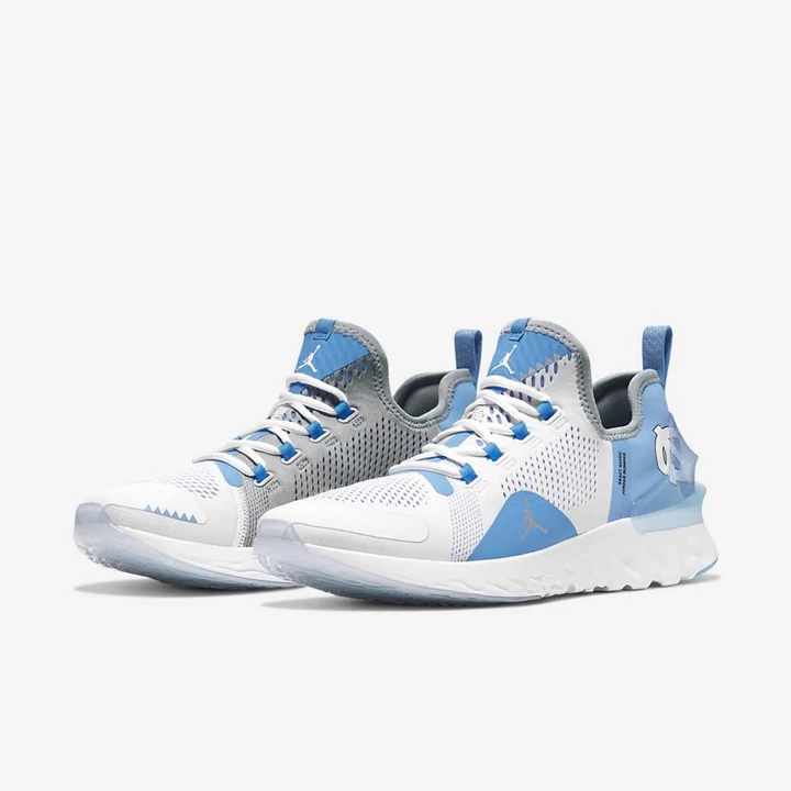 Nike Jordan React Havoc Spor Ayakkabı Erkek Beyaz Mavi Metal Gümüş | TR4257007