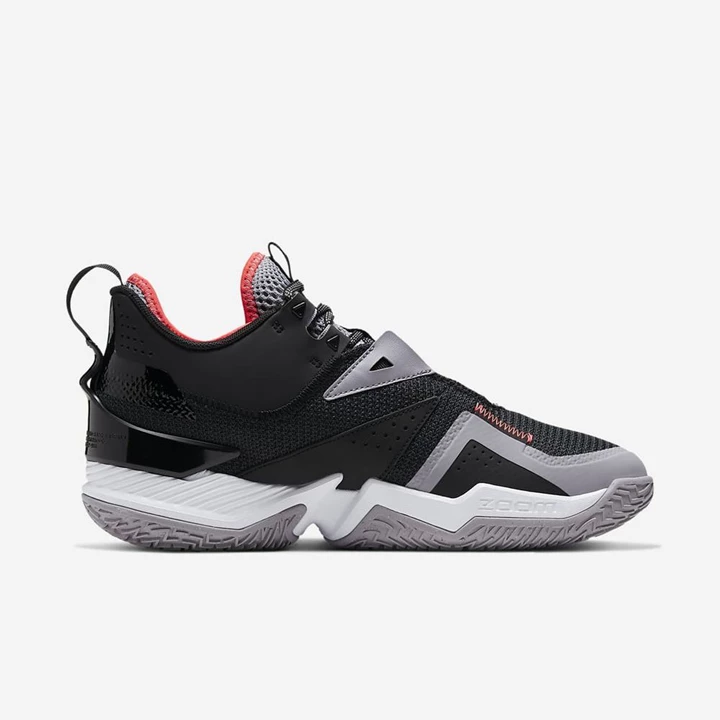 Nike Jordan Westbrook One Take Basketbol Ayakkabısı Erkek Siyah Gri Açık Kırmızı Beyaz | TR4257828