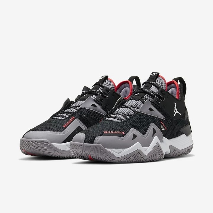 Nike Jordan Westbrook One Take Basketbol Ayakkabısı Erkek Siyah Gri Açık Kırmızı Beyaz | TR4257828
