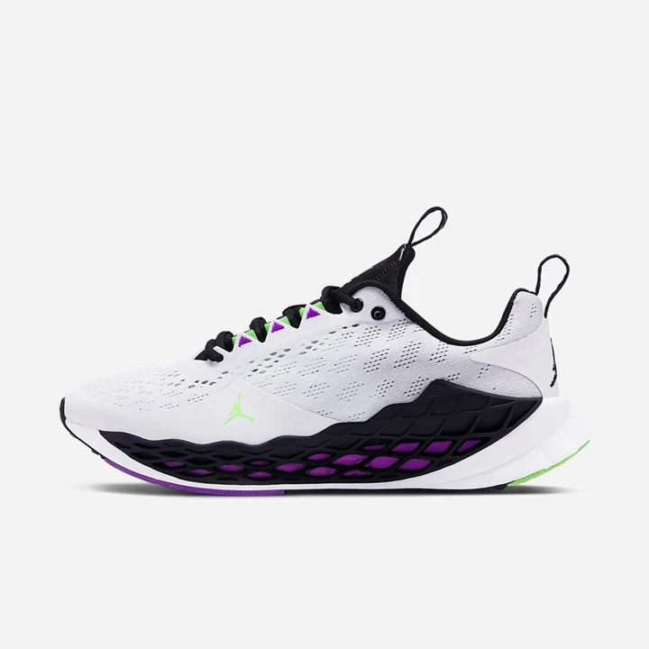 Nike Jordan Zoom Spor Ayakkabı Erkek Beyaz Siyah Mor Yeşil | TR4256630