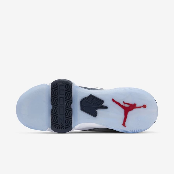Nike Jordan Zoom Spor Ayakkabı Erkek Beyaz Kırmızı Metal Gümüş Obsidian | TR4258016