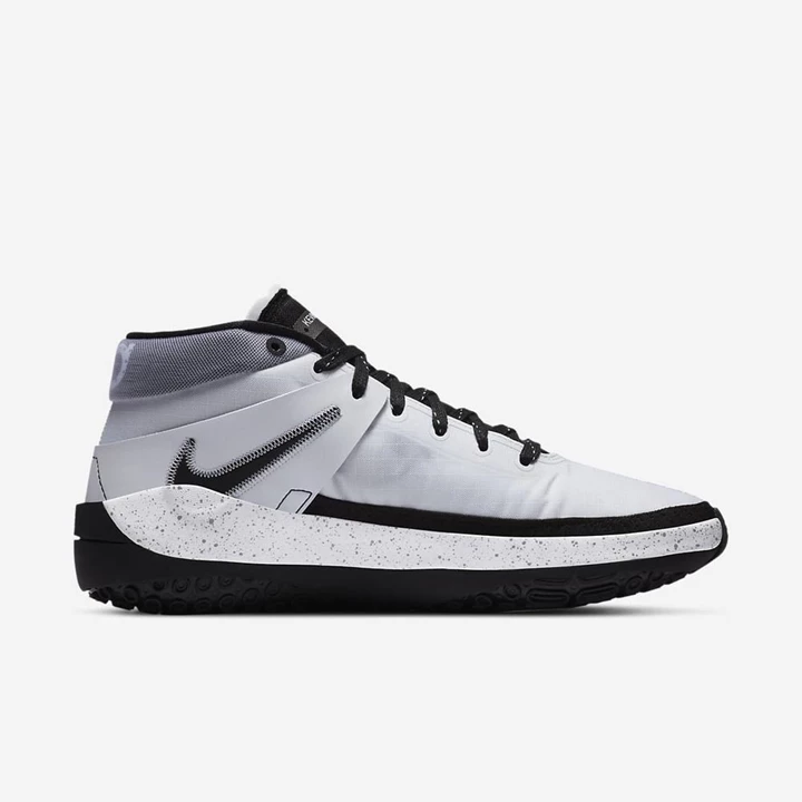 Nike KD13 Basketbol Ayakkabısı Erkek Beyaz Platini Siyah | TR4257413