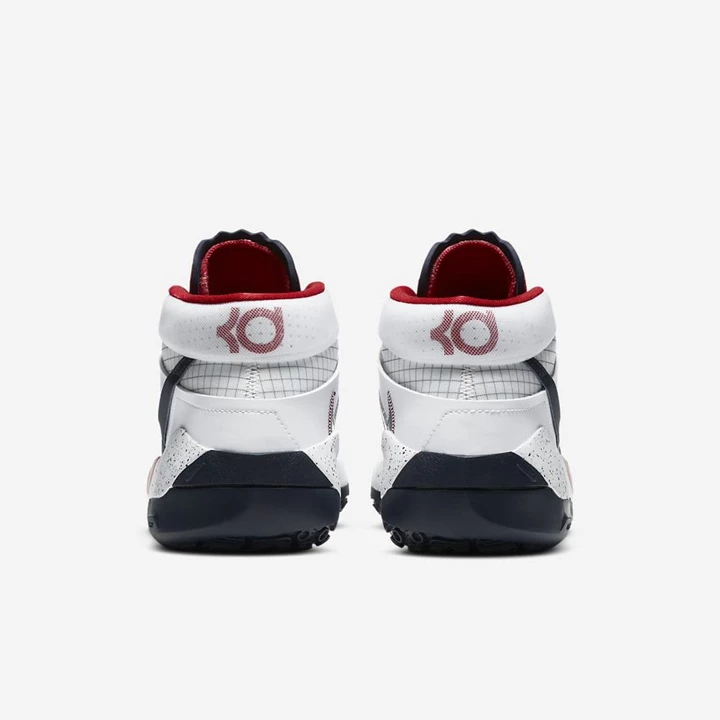 Nike KD13 Basketbol Ayakkabısı Erkek Beyaz Obsidian Kırmızı | TR4258850