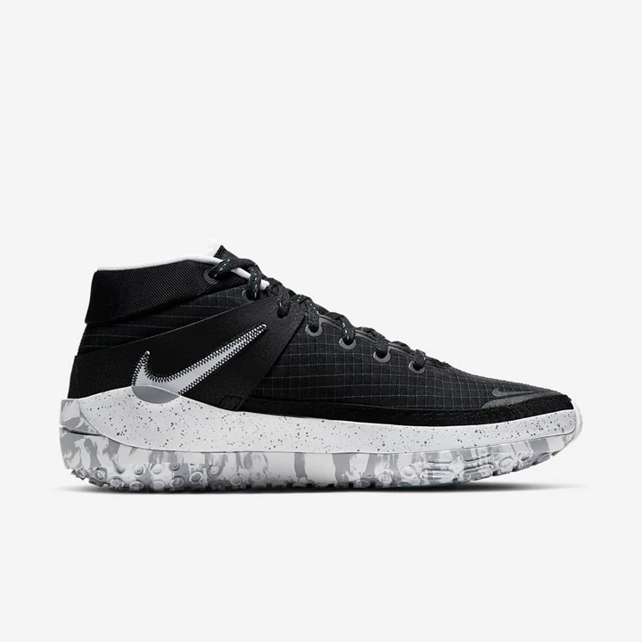 Nike KD13 Basketbol Ayakkabısı Erkek Siyah Gri Beyaz | TR4258520
