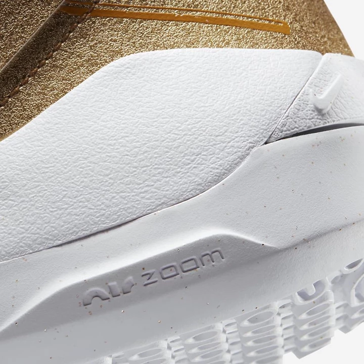 Nike KD13 Basketbol Ayakkabısı Kadın Beyaz Mavi Beyaz Metal Altın | TR4257734