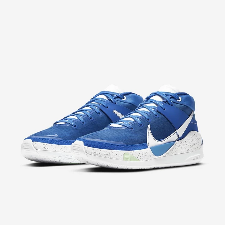 Nike KD13 Basketbol Ayakkabısı Kadın Kraliyet Mavisi Beyaz Beyaz | TR4258780
