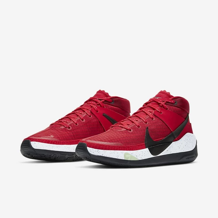 Nike KD13 Basketbol Ayakkabısı Kadın Kırmızı Beyaz Siyah | TR4258077