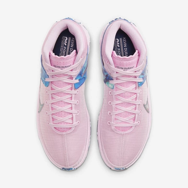 Nike KD13 Basketbol Ayakkabısı Kadın Pembe Açık Pembe Mavi | TR4256327