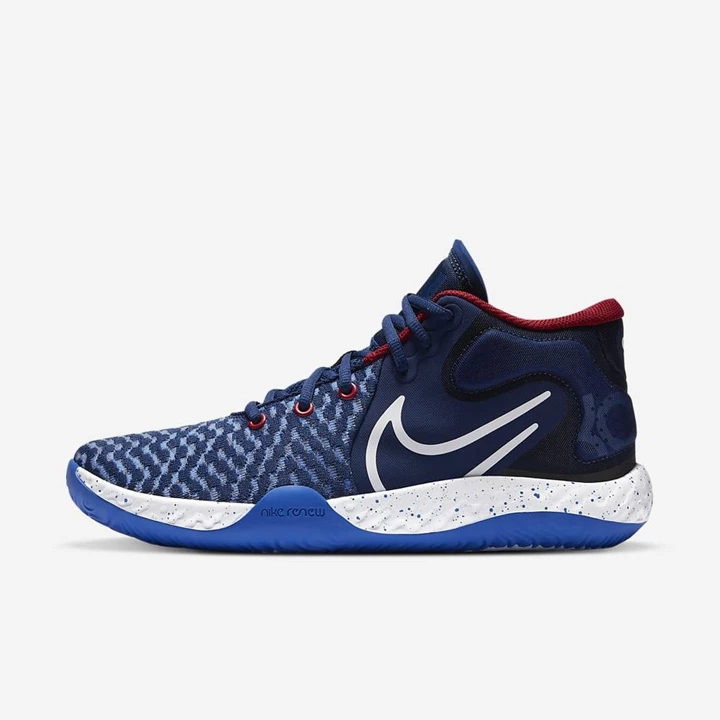 Nike KD Trey 5 Basketbol Ayakkabısı Erkek Mavi Mavi Kırmızı Beyaz | TR4256576