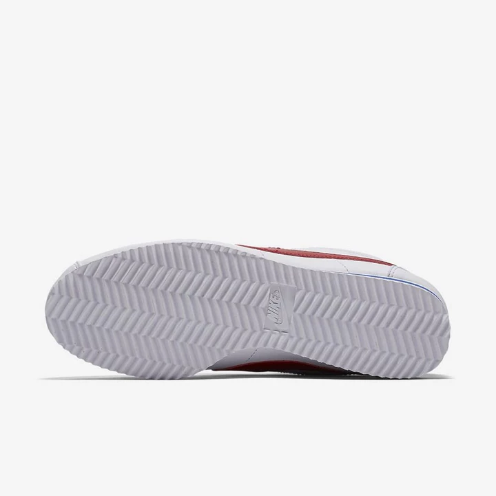 Nike Klasik Cortez Spor Ayakkabı Kadın Beyaz Kraliyet Mavisi Kırmızı | TR4258840