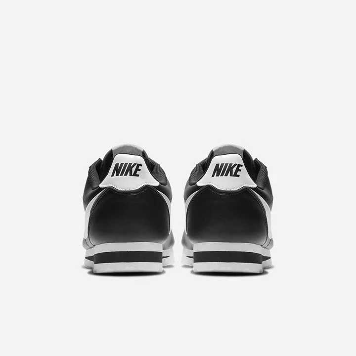Nike Klasik Cortez Spor Ayakkabı Kadın Siyah Beyaz Beyaz | TR4257654