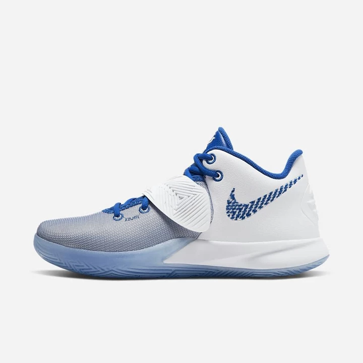 Nike Kyrie Flytrap 3 Basketbol Ayakkabısı Erkek Beyaz Platini Kraliyet Mavisi | TR4258713