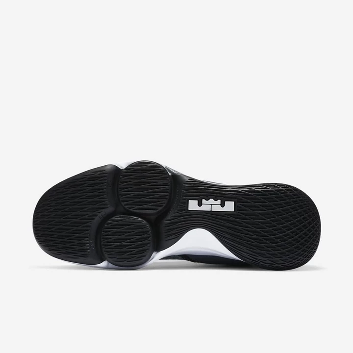 Nike LeBron Basketbol Ayakkabısı Erkek Gri Beyaz Platini Siyah | TR4256338