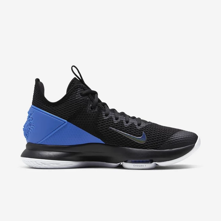 Nike LeBron Basketbol Ayakkabısı Erkek Siyah Koyu Mavi | TR4257253