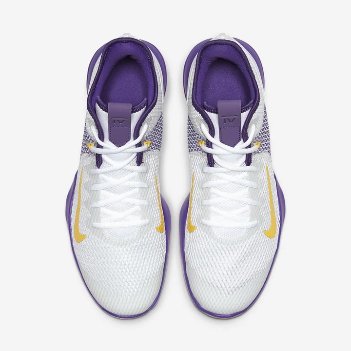 Nike LeBron Basketbol Ayakkabısı Kadın Beyaz Mor Platini | TR4258051