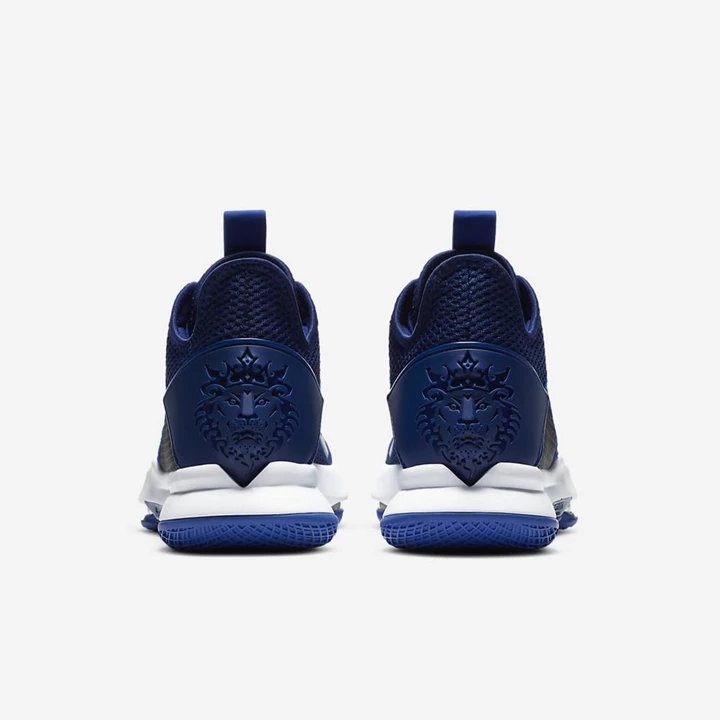 Nike LeBron Basketbol Ayakkabısı Kadın Koyu Kraliyet Mavisi Mavi Mavi Platini Beyaz | TR4257357