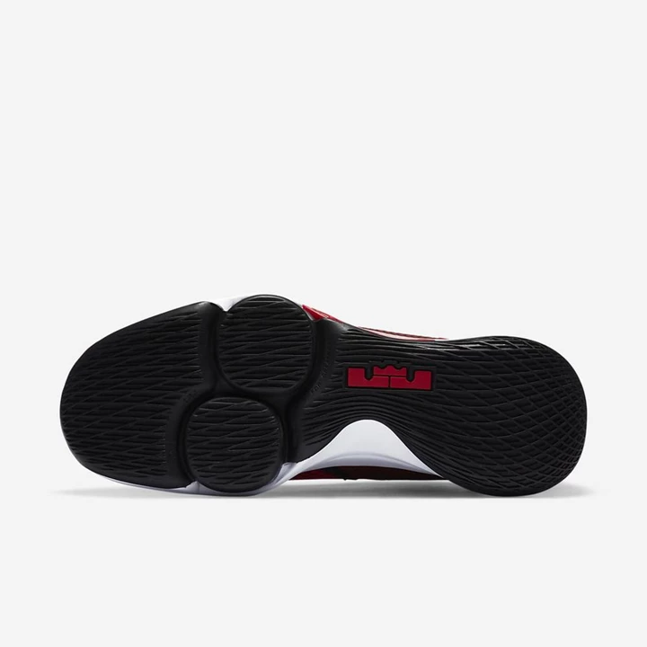 Nike LeBron Basketbol Ayakkabısı Kadın Kırmızı Siyah Platini Beyaz | TR4258183