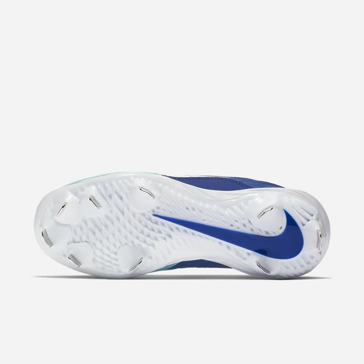 Nike Lunar Hyperdiamond Beyzbol Ayakkabısı Kadın Kraliyet Mavisi Açık Turkuaz Beyaz | TR4257232
