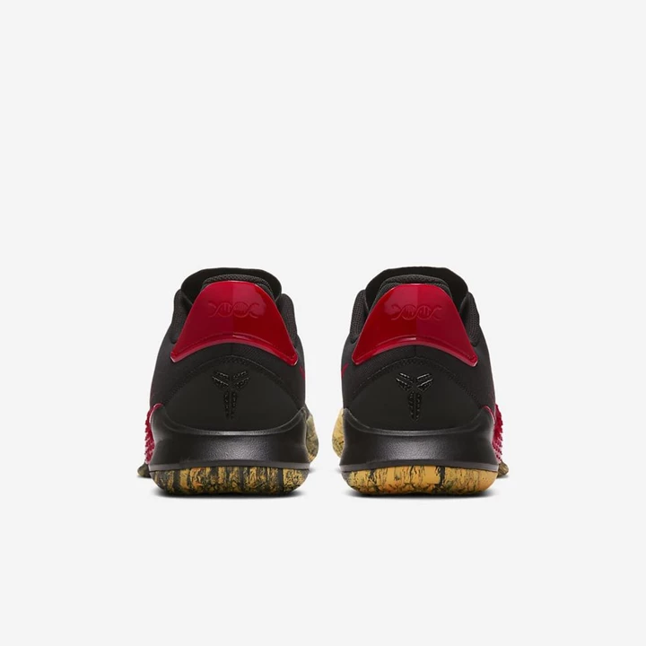 Nike Mamba Fury Basketbol Ayakkabısı Erkek Siyah Altın Kırmızı | TR4258498