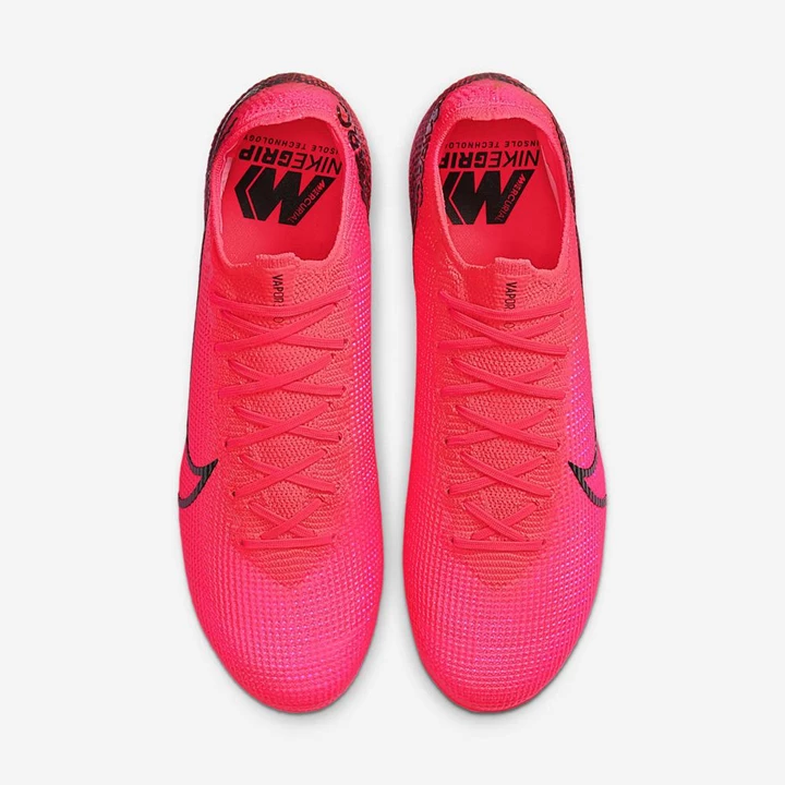 Nike Mercurial Vapor 13 Elite Krampon Erkek Kırmızı Kırmızı Siyah | TR4259055