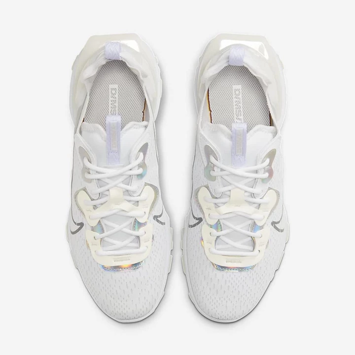 Nike NSW React Vision Essential Spor Ayakkabı Kadın Beyaz Beyaz Gri | TR4258129