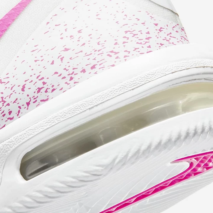 Nike NikeCourt Air Max Spor Ayakkabı Kadın Beyaz Küpe Çiçeği | TR4259054