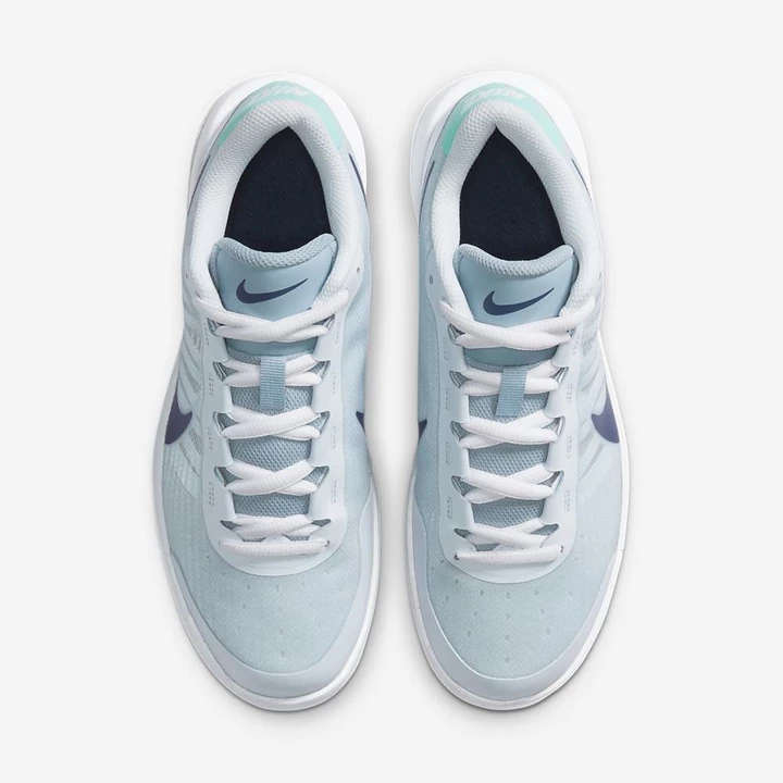 Nike NikeCourt Air Max Tenis Ayakkabısı Kadın Gri Beyaz Lacivert | TR4257101