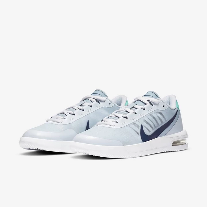 Nike NikeCourt Air Max Tenis Ayakkabısı Kadın Gri Beyaz Lacivert | TR4257101