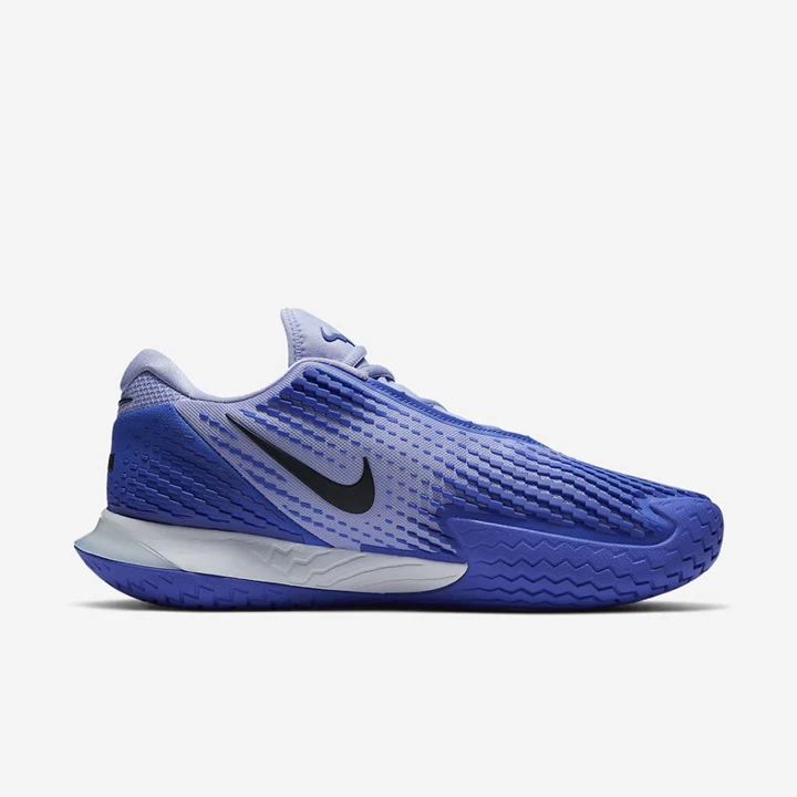 Nike NikeCourt Air Zoom Tenis Ayakkabısı Erkek Mor Mor Beyaz Siyah | TR4256364