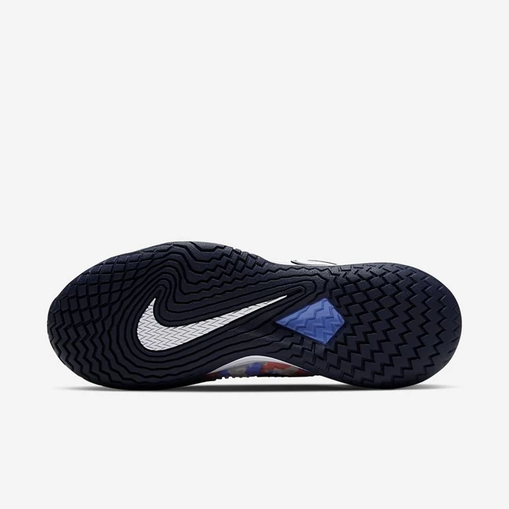 Nike NikeCourt Air Zoom Tenis Ayakkabısı Kadın Kraliyet Mavisi Beyaz Obsidian | TR4256509