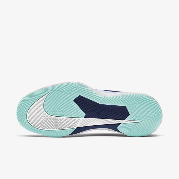 Nike NikeCourt Air Zoom Tenis Ayakkabısı Kadın Beyaz Siyah Yeşil Beyaz | TR4256926