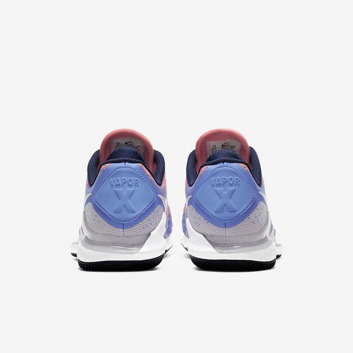 Nike NikeCourt Air Zoom Tenis Ayakkabısı Kadın Kraliyet Mavisi Beyaz Obsidian | TR4256942