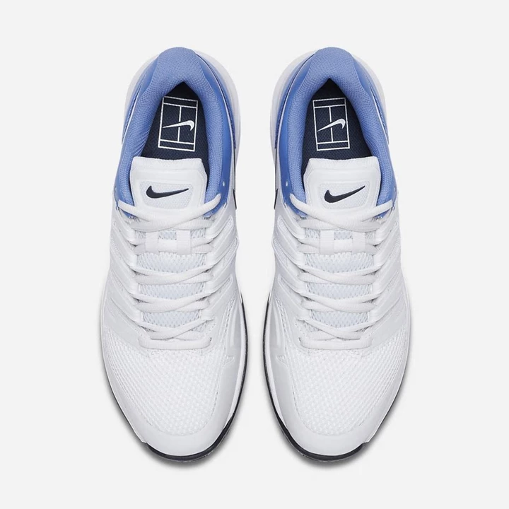 Nike NikeCourt Air Zoom Tenis Ayakkabısı Erkek Beyaz Kraliyet Mavisi Obsidian | TR4257092