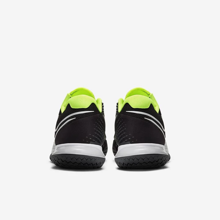 Nike NikeCourt Air Zoom Tenis Ayakkabısı Erkek Siyah Koyu Gri Beyaz | TR4257298