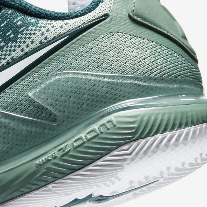 Nike NikeCourt Air Zoom Tenis Ayakkabısı Kadın Koyu Turkuaz Beyaz | TR4258167